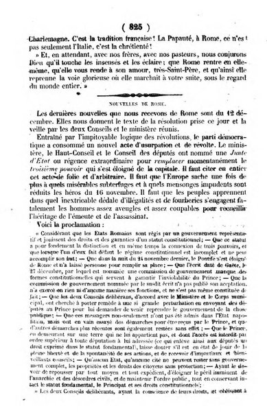 L'ami de la religion journal et revue ecclesiastique, politique et litteraire