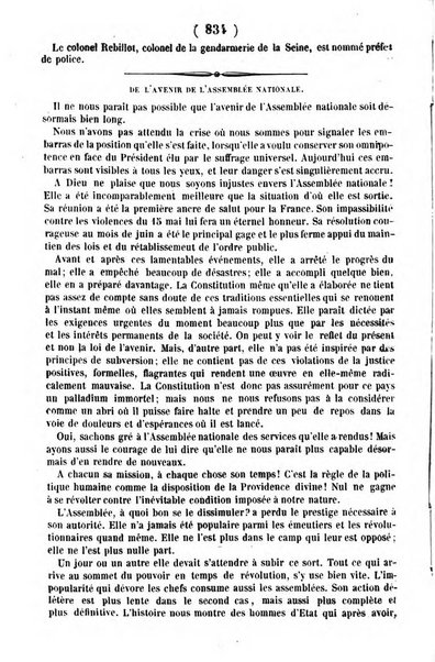 L'ami de la religion journal et revue ecclesiastique, politique et litteraire