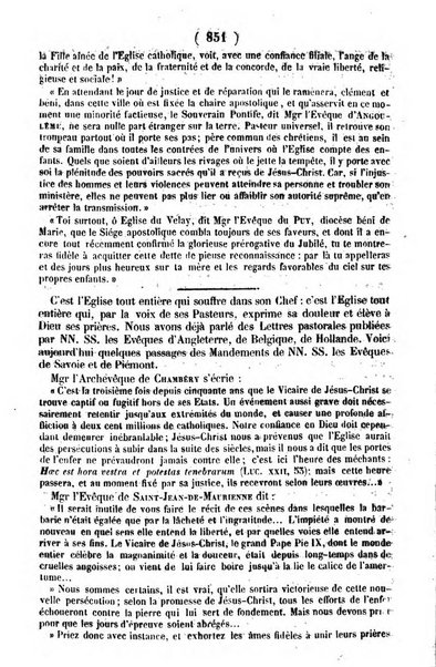 L'ami de la religion journal et revue ecclesiastique, politique et litteraire