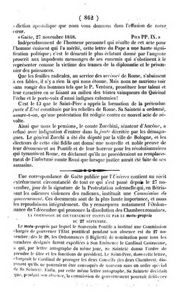 L'ami de la religion journal et revue ecclesiastique, politique et litteraire