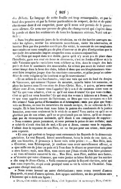 L'ami de la religion journal et revue ecclesiastique, politique et litteraire