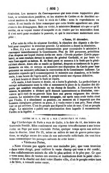 L'ami de la religion journal et revue ecclesiastique, politique et litteraire