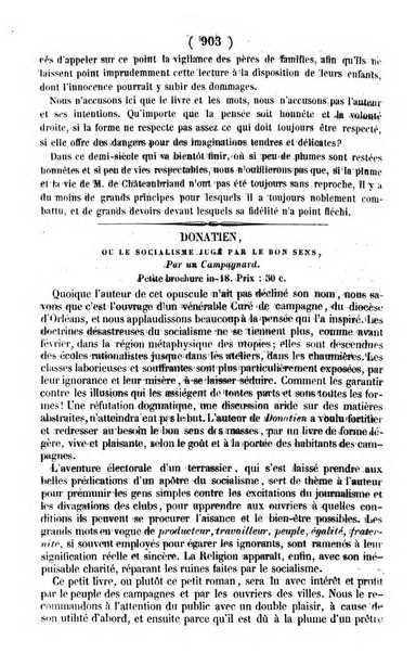 L'ami de la religion journal et revue ecclesiastique, politique et litteraire