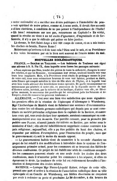 L'ami de la religion journal et revue ecclesiastique, politique et litteraire