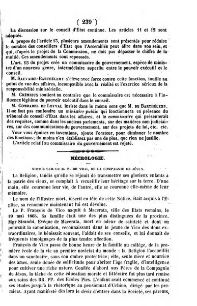 L'ami de la religion journal et revue ecclesiastique, politique et litteraire