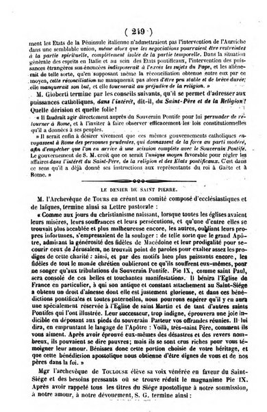 L'ami de la religion journal et revue ecclesiastique, politique et litteraire