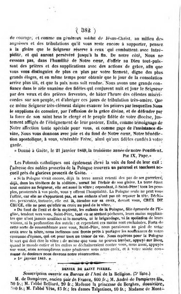 L'ami de la religion journal et revue ecclesiastique, politique et litteraire