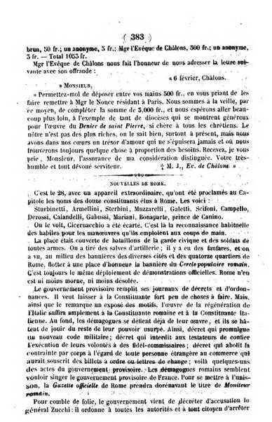 L'ami de la religion journal et revue ecclesiastique, politique et litteraire