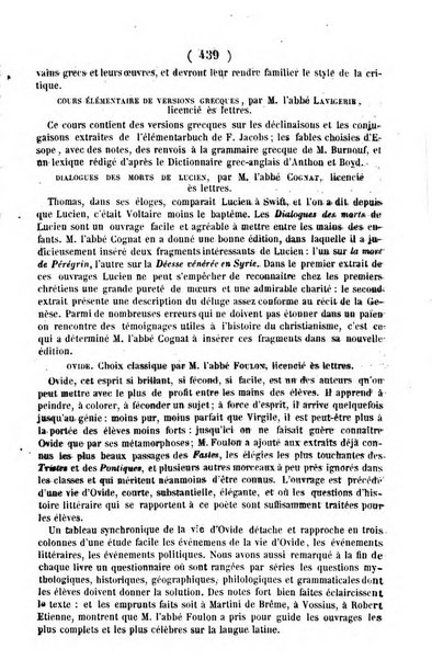 L'ami de la religion journal et revue ecclesiastique, politique et litteraire