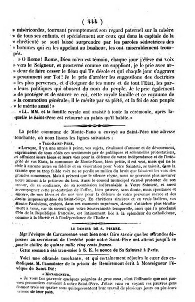 L'ami de la religion journal et revue ecclesiastique, politique et litteraire