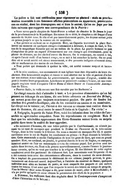 L'ami de la religion journal et revue ecclesiastique, politique et litteraire