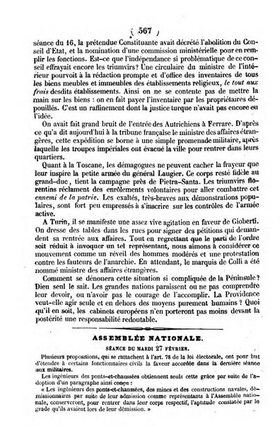 L'ami de la religion journal et revue ecclesiastique, politique et litteraire