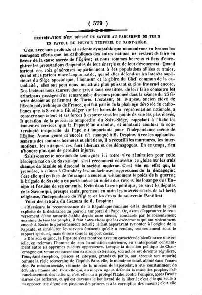 L'ami de la religion journal et revue ecclesiastique, politique et litteraire