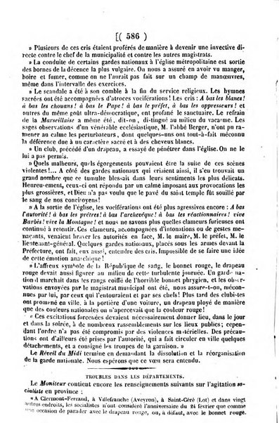 L'ami de la religion journal et revue ecclesiastique, politique et litteraire