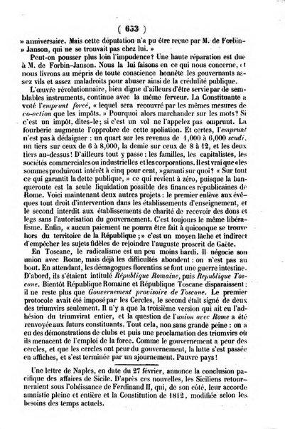 L'ami de la religion journal et revue ecclesiastique, politique et litteraire