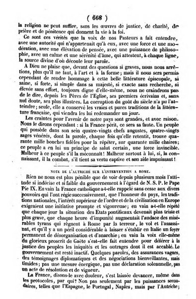 L'ami de la religion journal et revue ecclesiastique, politique et litteraire