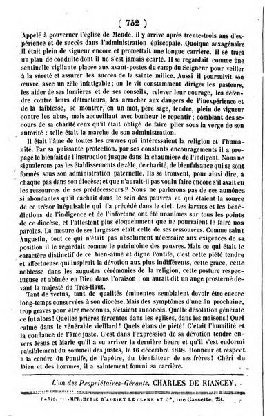 L'ami de la religion journal et revue ecclesiastique, politique et litteraire