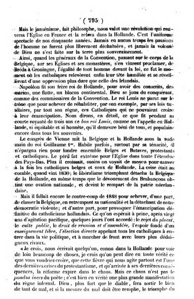 L'ami de la religion journal et revue ecclesiastique, politique et litteraire