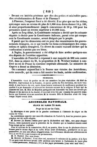 L'ami de la religion journal et revue ecclesiastique, politique et litteraire