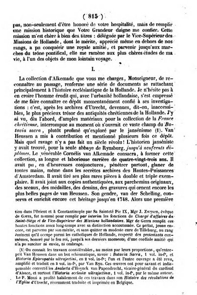 L'ami de la religion journal et revue ecclesiastique, politique et litteraire