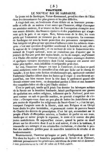 L'ami de la religion journal et revue ecclesiastique, politique et litteraire