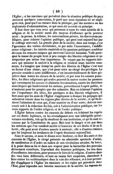 L'ami de la religion journal et revue ecclesiastique, politique et litteraire