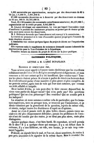 L'ami de la religion journal et revue ecclesiastique, politique et litteraire