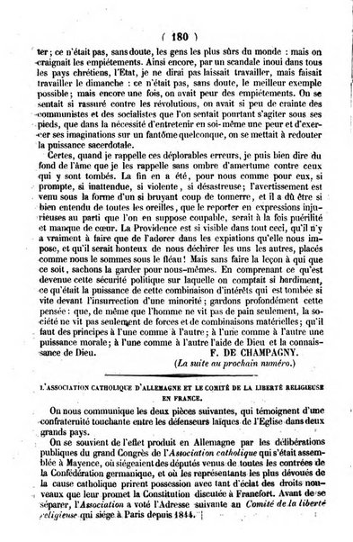 L'ami de la religion journal et revue ecclesiastique, politique et litteraire