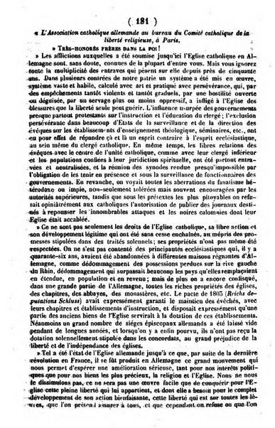 L'ami de la religion journal et revue ecclesiastique, politique et litteraire