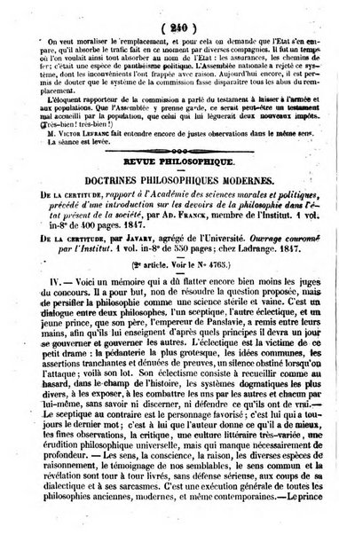 L'ami de la religion journal et revue ecclesiastique, politique et litteraire