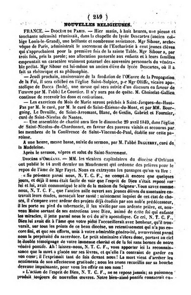 L'ami de la religion journal et revue ecclesiastique, politique et litteraire