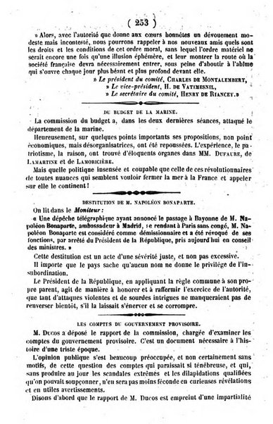 L'ami de la religion journal et revue ecclesiastique, politique et litteraire