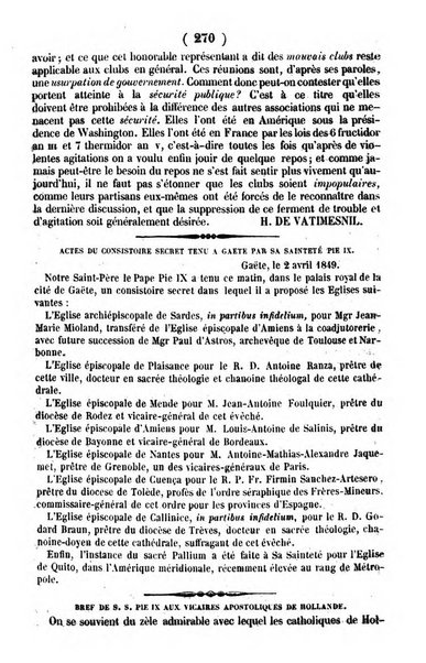 L'ami de la religion journal et revue ecclesiastique, politique et litteraire