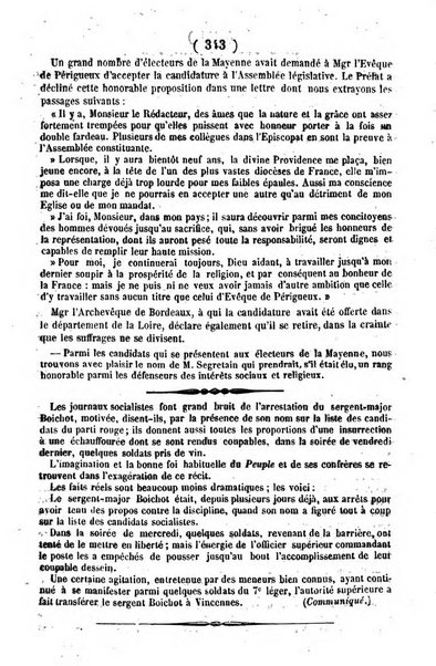 L'ami de la religion journal et revue ecclesiastique, politique et litteraire