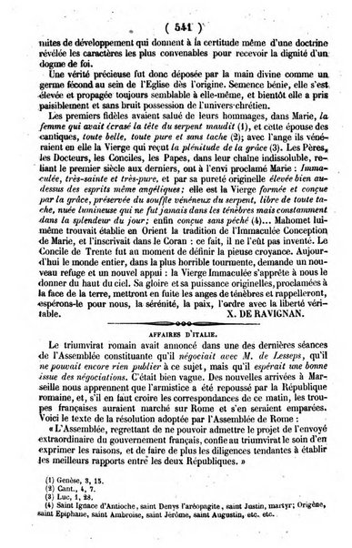 L'ami de la religion journal et revue ecclesiastique, politique et litteraire