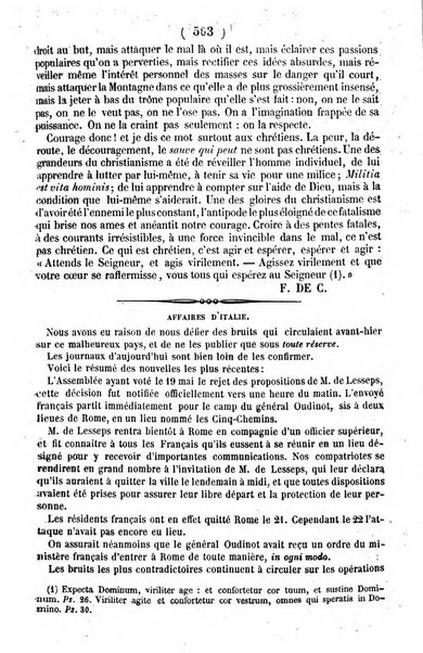 L'ami de la religion journal et revue ecclesiastique, politique et litteraire