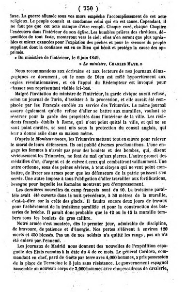 L'ami de la religion journal et revue ecclesiastique, politique et litteraire