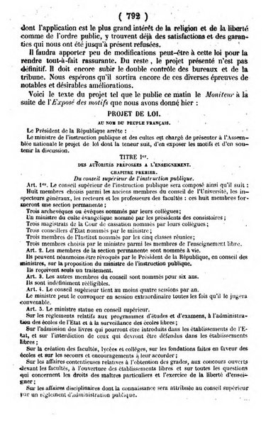 L'ami de la religion journal et revue ecclesiastique, politique et litteraire