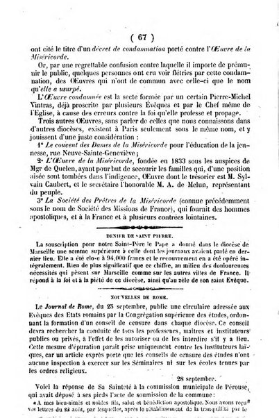 L'ami de la religion journal et revue ecclesiastique, politique et litteraire