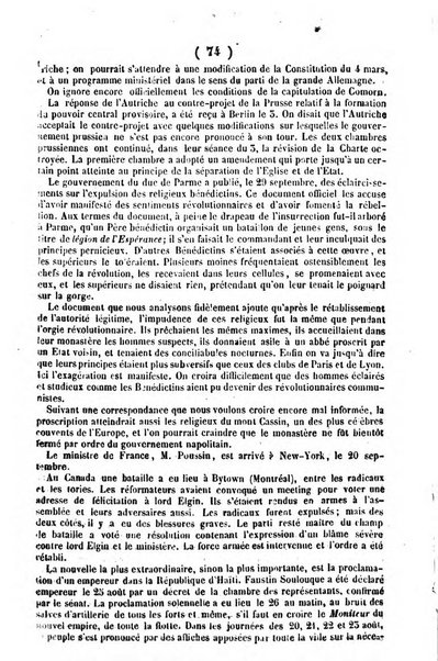 L'ami de la religion journal et revue ecclesiastique, politique et litteraire