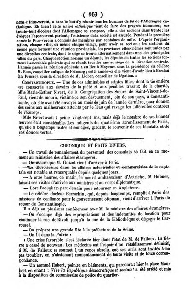 L'ami de la religion journal et revue ecclesiastique, politique et litteraire