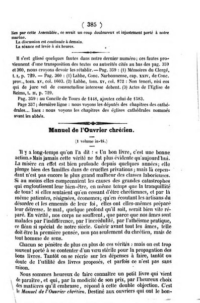 L'ami de la religion journal et revue ecclesiastique, politique et litteraire