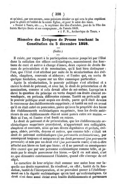 L'ami de la religion journal et revue ecclesiastique, politique et litteraire