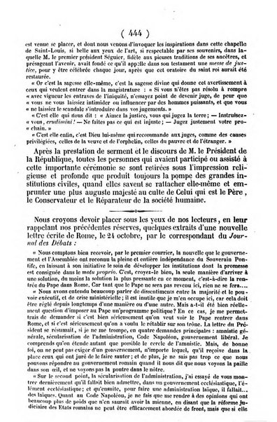 L'ami de la religion journal et revue ecclesiastique, politique et litteraire