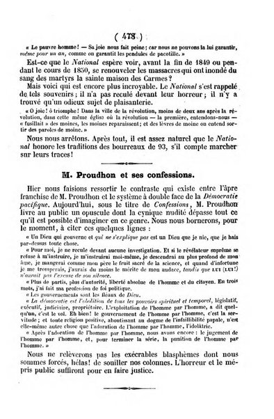 L'ami de la religion journal et revue ecclesiastique, politique et litteraire