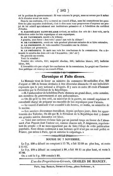 L'ami de la religion journal et revue ecclesiastique, politique et litteraire