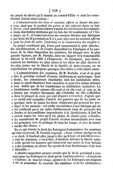 L'ami de la religion journal et revue ecclesiastique, politique et litteraire