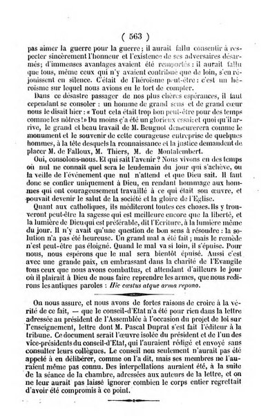 L'ami de la religion journal et revue ecclesiastique, politique et litteraire