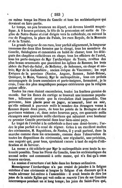 L'ami de la religion journal et revue ecclesiastique, politique et litteraire