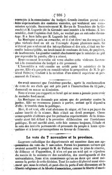 L'ami de la religion journal et revue ecclesiastique, politique et litteraire